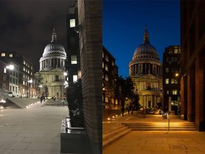 Исследования освещения в Лондоне